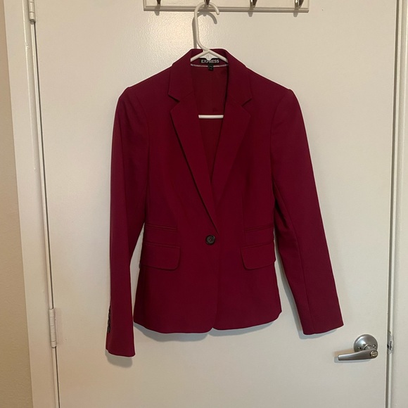 Express maroon blazer - Picture 4 of 7
